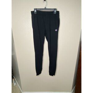 Champion Mens Black Authentic Athleticwear Joggers M 100% Cotton Lounge‎ Pants